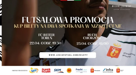 Legia Warszawa Futsal - bilet na 2 mecze